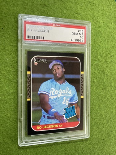BO JACKSON PSA 10 RATED ROOKIE CARD ROYALS 1987 Bo Jackson Donruss MAKE AN OFFER - Picture 7 of 24