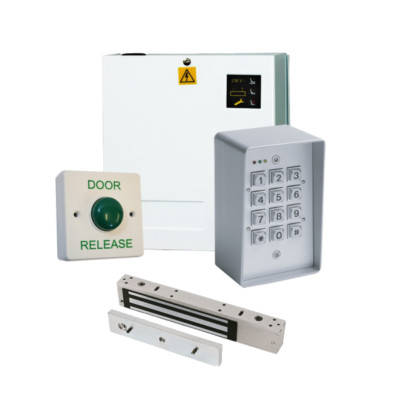 Wetterfester Code Zugangskontrolle Türeingang PRO Kit + Netzteil Maglock Schloss