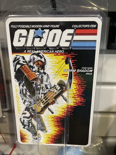 GiJoe 1984 Storm Shadow V2 💥 Clamshell Display Case 💥 With Insert Card