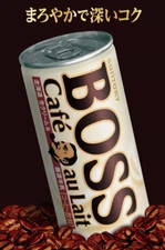 Suntory Boss Coffee CAFE AU LAIT ( 185g x 30 Cans ) Popular Japan Drink