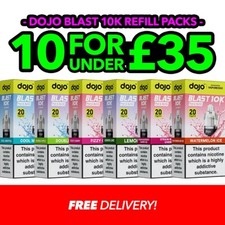 Dojo Blast 10K Refill Pack | Pre-filled Refills | Nicotine 20mg | E-Cig