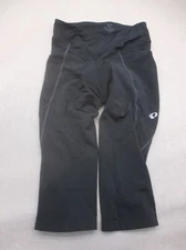 PEARL IZUMI Size M Mens Black Stretch Inner Pad Elastic Waist Cycling Capri 144