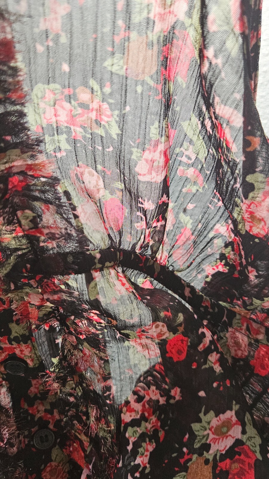 Express Black Floral Spaghetti Adjustable Strap S… - image 10