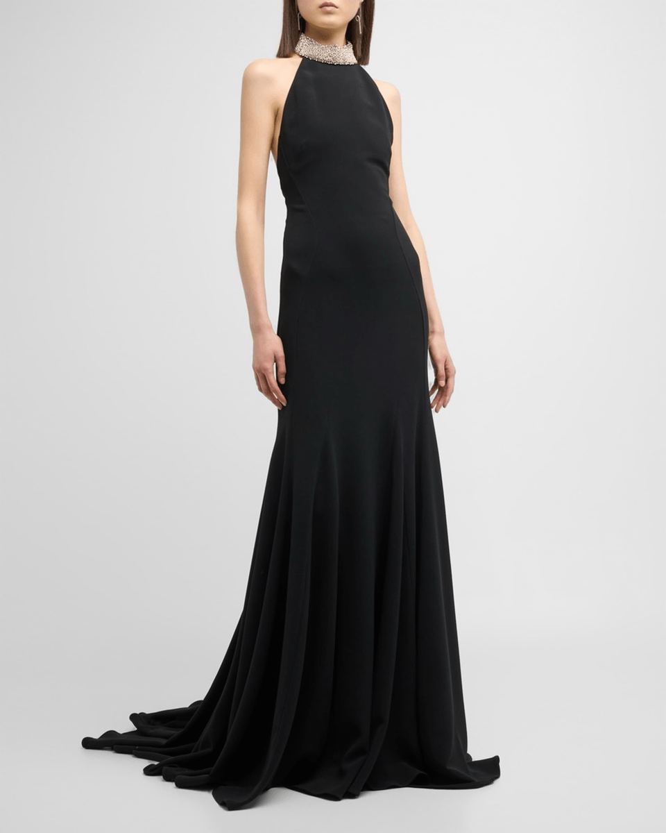 ワンピース Stella McCartney CRYSTAL STRAP LONG DRESS Stella McCartney Crystal-Embellished Halter Trumpet Gown | eBay