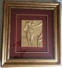 Salvador Dalì| ADAMO EVA E ILPECCATOORIGINALE| QUADRI BASSORILIEVO ARGENTO E ORO