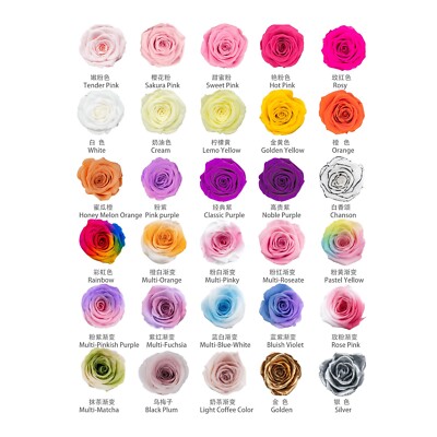 Wholesale eternal roses True preserved flowers in gift box for Surprises  gift
