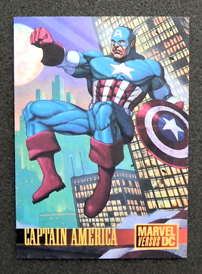 CAPTAIN AMERICA (1) PROMO Card Marvel vs. DC 1995 Fleer/SkyBox | eBay