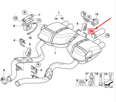 NEU BMW M3 COUPÉ E92 CHROM AUSPUFFENDBLENDE 18307840634 ORIGINAL 