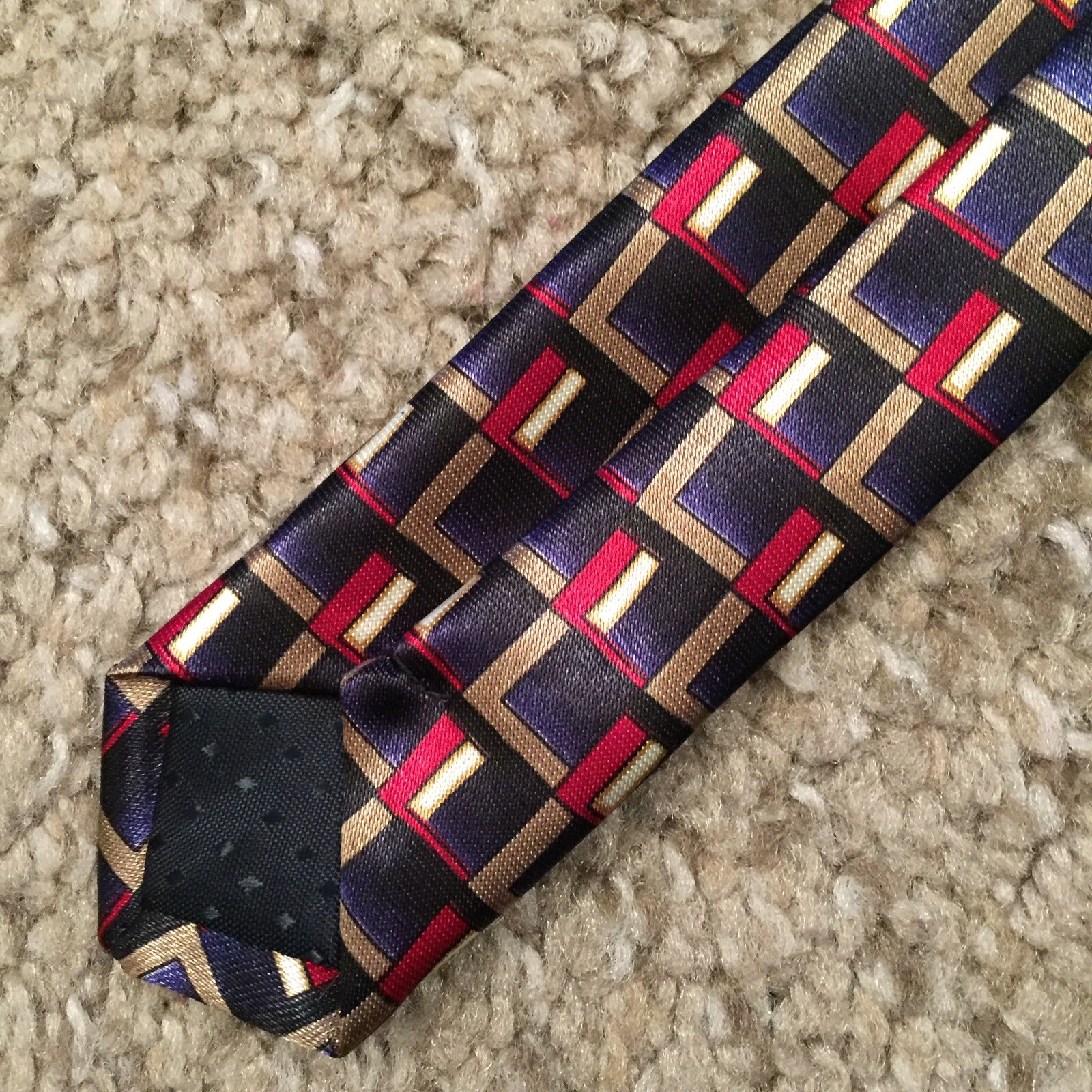 Modern Elements Multicolor Geometric 100% Polyest… - image 4