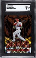 2022 Donruss UL-3 Mike Trout Unleashed Serial # 227/999 Graded SGC 9 MT