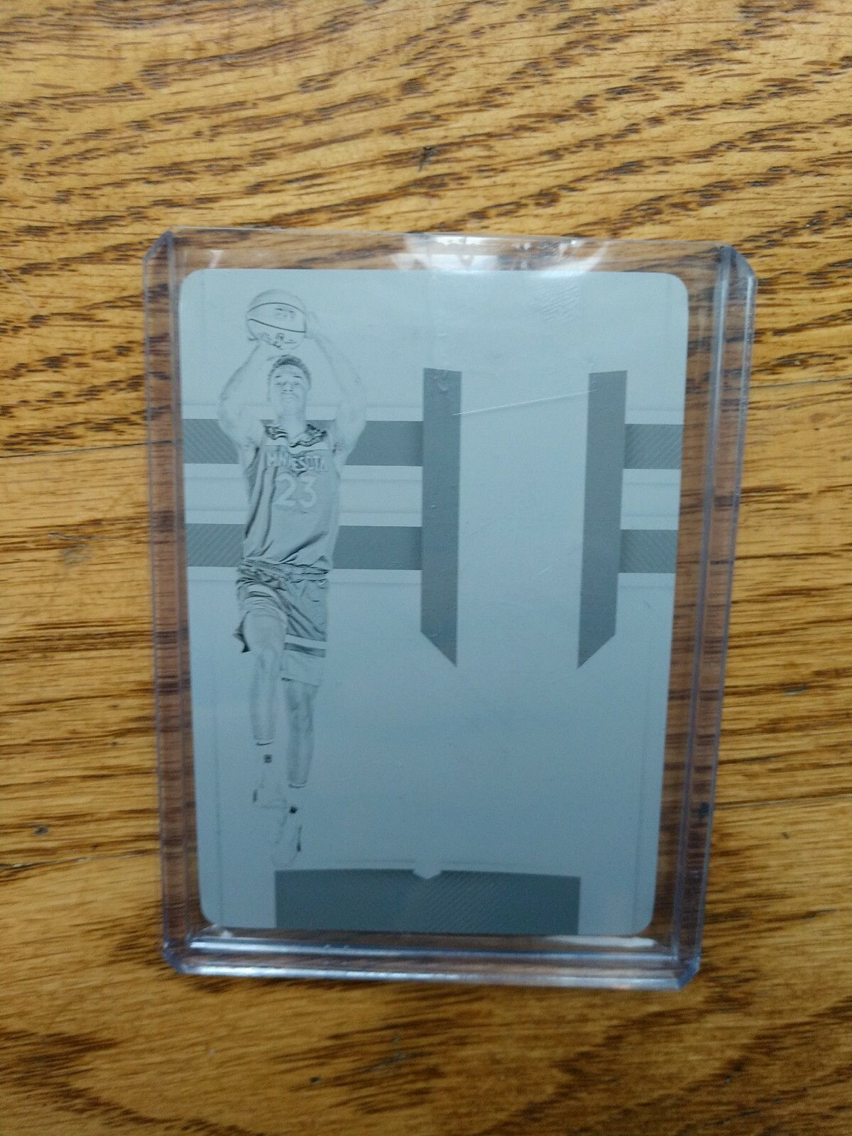 2019-20 National Treasures 1/1 Jarrett Culver Rookie Patch Logoman plate RC 2021 view 1