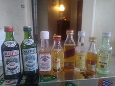 Vintage Martini Grant's Whisky Cognac Bacardi Cute Liquor Lot