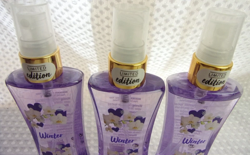 Lot 3 Body Fantasies Winter Romance LE Body Spray 3.2 Fl Oz Each Discontinue NEW - Image 2 of 4