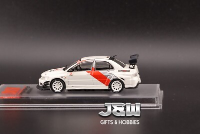 #ad #ad CM Model Mitsubishi Lancer EVO IX Ralliart White 1 64 $15.29