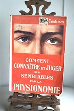 livre anc comment connaître et juger ses semblables par la physionomie années 30
