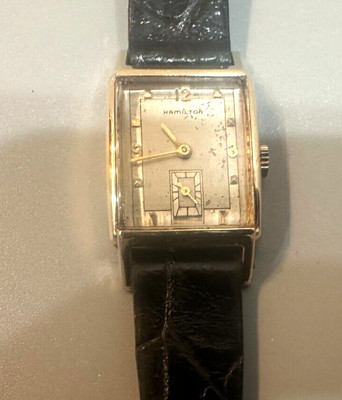 Vintage Hamilton Gold filled Manual wind Men's Wrist Watch, 1940s