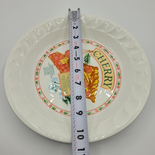 Cherry Pie Ceramic Recipe Plate Holder Bakeware Dish - Picture 8 of 10