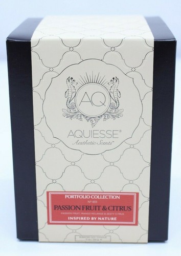 Aquiesse Luxury Scented Candle Soy USA Portfolio 11 oz #033 Passion Fruit Citrus - Picture 5 of 7