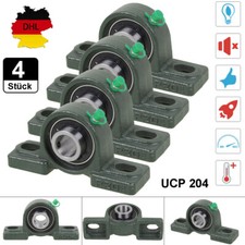 4 St&uuml;ck Lagerbock UCP 204 Stehlager 20mm Welle Geh&auml;uselager Miniatur W&auml;lzlager