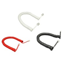 RJ9 Coiled 6 Feet coiled Landline Phone Handset Cable Cord RJ9 4P4C 1.85m