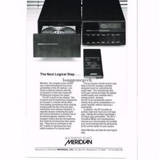 1986 Meridian Model 207 Professional CD Player Stereo Hi-Fi Vintage Ad