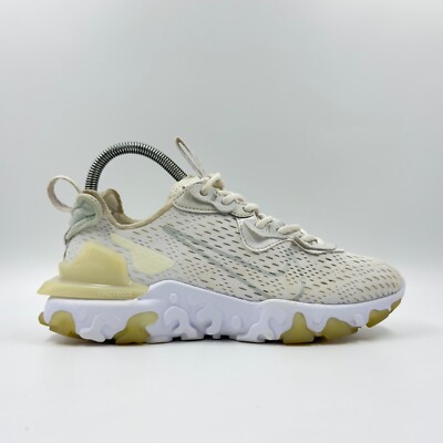 Nike React Vision Damen-Sportschuhe weiß Mesh UK-Größe 3