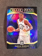 2020-21 Donruss Optic Pascal Siakam #13 Winner Stays Purple Prizm
