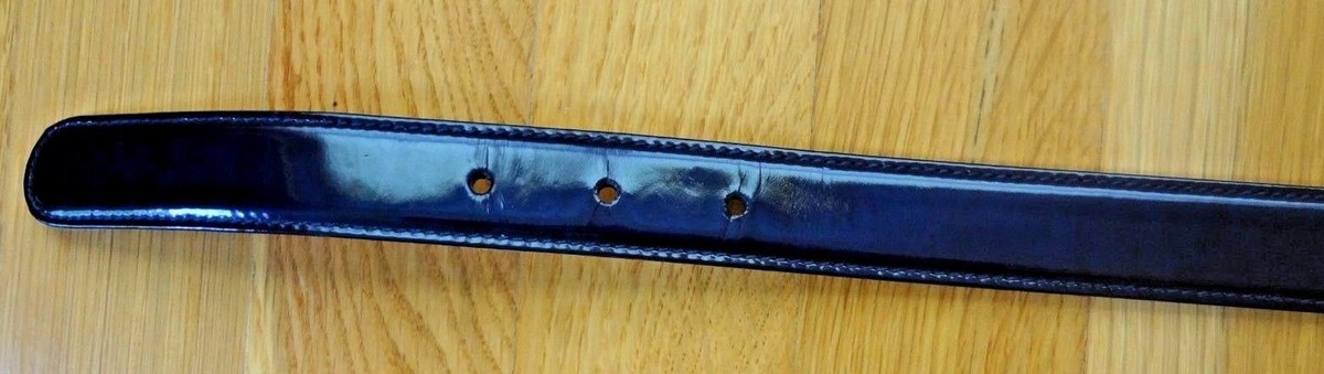 Escada Blue Patent Leather with Metal 