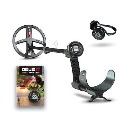 XP Metal Detectors Deus II 9'' WS6 Master - Weatherproof and Multi Frequency, Ide