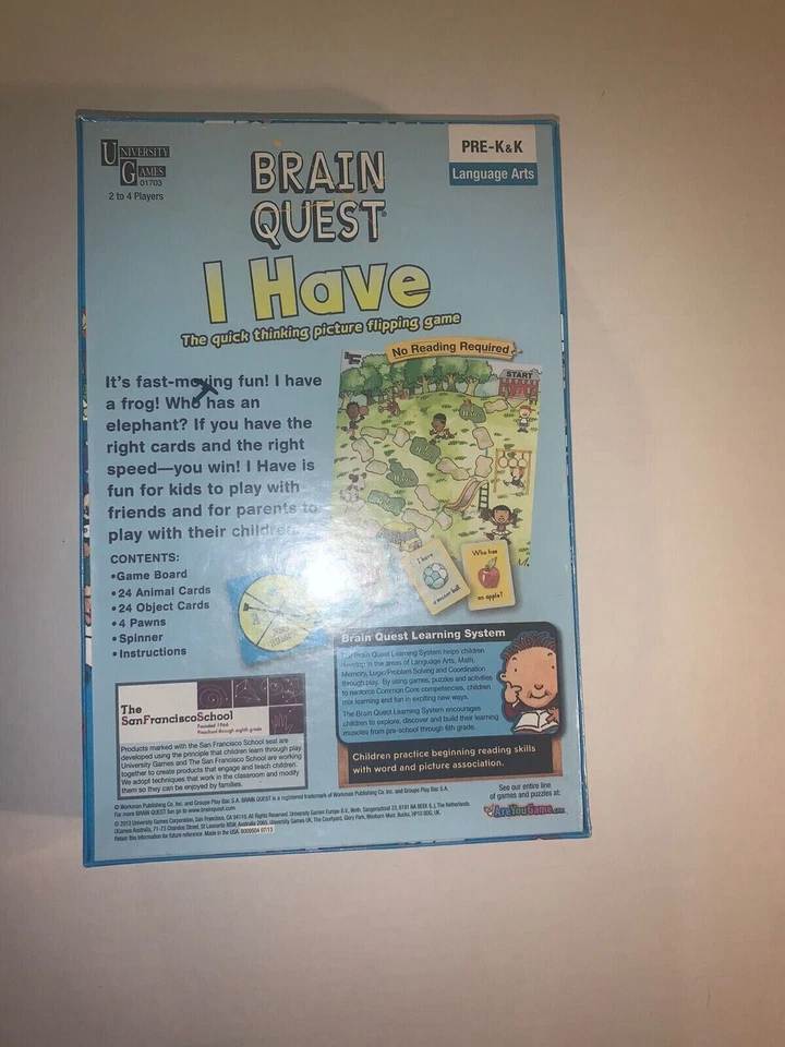 Brain Quest Game I Have Quick Thinking Picture Flipping Language Arts Sb13 - Image 2 of 2