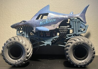 #ad Spin Master Monster Jam Megalodon Blue Metal BKT Tires Shark $29.99