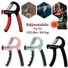 Hand Grip Strengthener - Adjustable Resistance Portable for Gym & Home Workouts