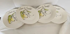 EFFETTI D’ ARTE Italy Limon Di Sorrento Set of 4 Dinner Plates 10¾" ‘AS IS’READ!