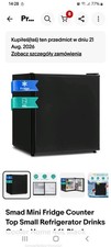 Smad Mini Fridge Counter Top Small Refrigerator Drinks Cooler Home 46L Black