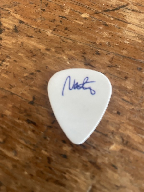 Nate Mendel FOO FIGHTERS guitar pick  Irving Plaza, NYC, Sunny Day Real estate