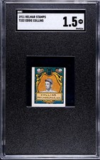 1911 Helmar Stamps Eddie Collins SGC