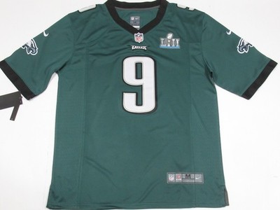 Nick Foles #9 Philadelphia Eagles 2018 Super Bowl LII 52 Men's Game Jersey Green