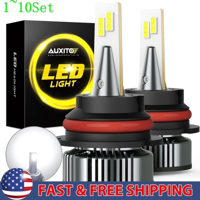 #ad #ad LED Headlight 9007 Beam Hi Low 16000LM Bulb Super Bright White Lamps 1 10Set $273.99