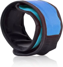 Pack of 6 LED Light Up Band Slap Bracelets Night Safety Wrist Band for Cyclin...