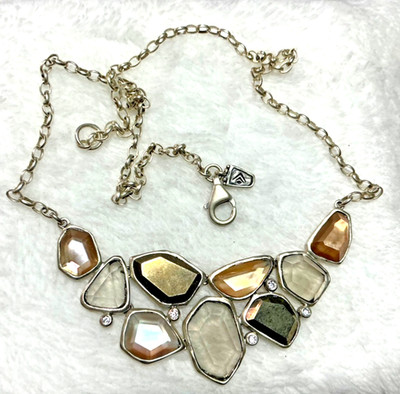 Silpada Exemplar 925 Sterling Silver Multi Stone Necklace, N2804