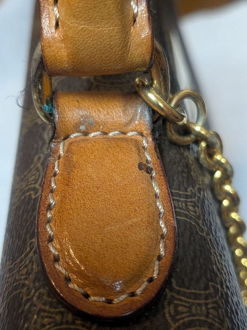 CELINE brown dot pattern tote bag - image 9