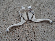Old School BMX 1985-86 DIA-COMPE Tech 4 Front Rear Brake Levers White RIGHT LEFT