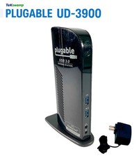 Plugable UD-3900 USB 3.0 Universal Docking Station Dual Monitor Windows w/ AC