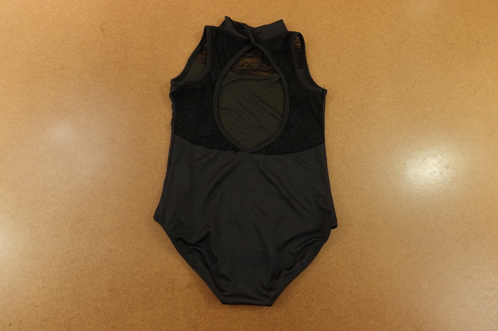 Natalie Dancewear Girls Size 10 Black Lace Mock Neck Sleeveless Leotard New