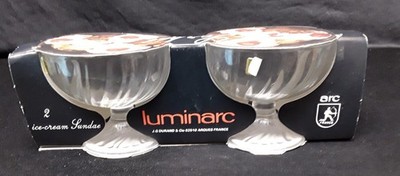 Eisbecher Luminarc 2er Set Sorbet Becher Eisschale Dessertglas G 520