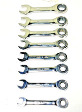 Snap-on 8 Piece Metric Short Combination Ratcheting Set 8 - 15mm Oxkrm707 Snap-on 8 Piece Metric Short Combination Ratcheting Set 8 - 15mm Oxkrm707