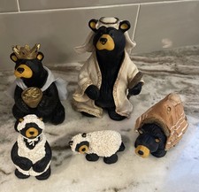 Big Sky Carvers BearFoots Bear Nativity Set II 5-Piece w/box