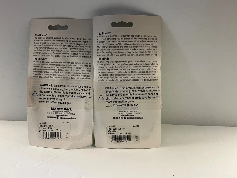 Cebo giratorio Hildebrandt The Blade 1/2 oz plata Shad & Alewife Foto 2 de 3