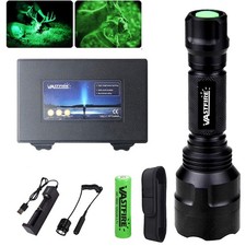 Super Bright LED Flashlight Torch Green Light Rechargeable Lamp Hunting UK