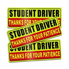 Student Driver Magnet for Car - New Driver Magnet for Car Safety Warning Plea...